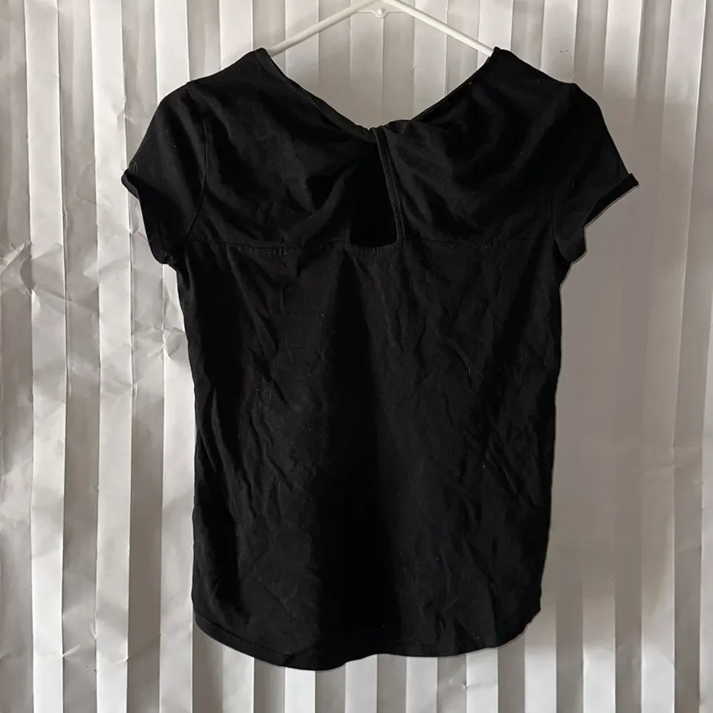 Old Navy Girl's Black Short Sleeve T-shirt 